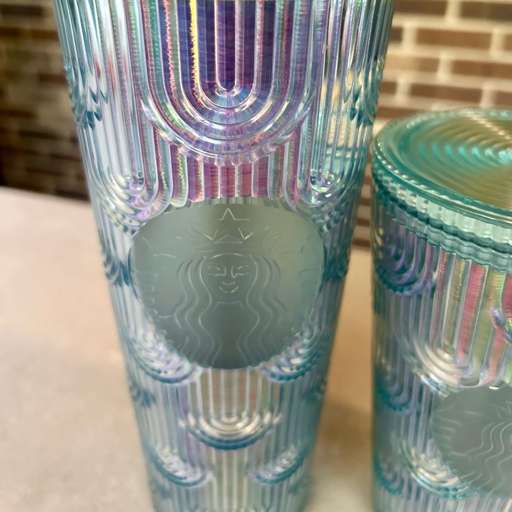 Starbucks Anniversary Iridescent Scales Mermaid Tumbler Duo - Picture 2 of 5